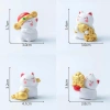Set 4 tượng mèo Thần Tài may mắn Minekineko decor dễ thương cho bàn và xe ô tô 6