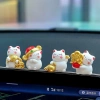 Set 4 tượng mèo Thần Tài may mắn Minekineko decor dễ thương cho bàn và xe ô tô 7
