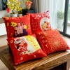 Set 4 vỏ gối Tết đỏ - Trang trí phòng khách, giá ưu đãi 250.000 VNĐ