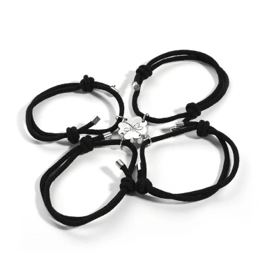 Set 4 vòng tay bện dây hình trái tim hít nam châm - giảm còn 78.870₫ 10