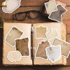 Set 40 tấm giấy nền vintage cổ điển trơn nâu cho Bullet Journal và Scrapbook - Giá ưu đãi 25.402 VND 3