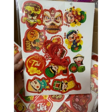 Set 45 tag treo tháp bánh, tháp nước, cây đào, cây mai - Trang trí Tết 25.000₫