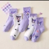 Sét 5-10 Đôi Tất Hoạt Hình Kuromi Dễ Thương Cho Bé Gái Giá Giảm 65.000đ