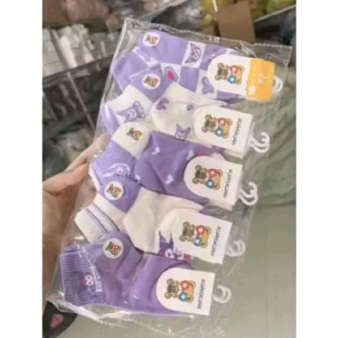 Sét 5-10 Đôi Tất Hoạt Hình Kuromi Dễ Thương Cho Bé Gái Giá Giảm 65.000đ