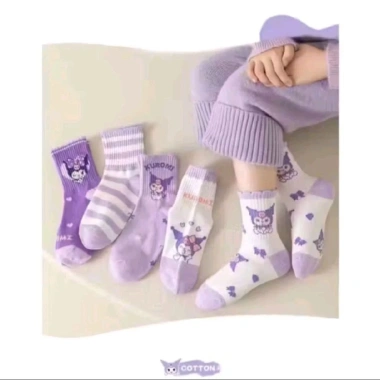 Sét 5-10 Đôi Tất Hoạt Hình Kuromi Dễ Thương Cho Bé Gái Giá Giảm 65.000đ 4 Sét 5-10 Đôi Tất Hoạt Hình Kuromi Dễ Thương Cho Bé Gái Giá Giảm 65.000đ 4