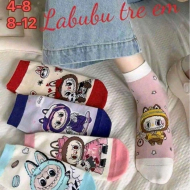 Sét 5-10 Đôi Tất Labubu Trẻ Em Đẹp - Giá Gốc 37.800, Giảm còn 30.000 VNĐ