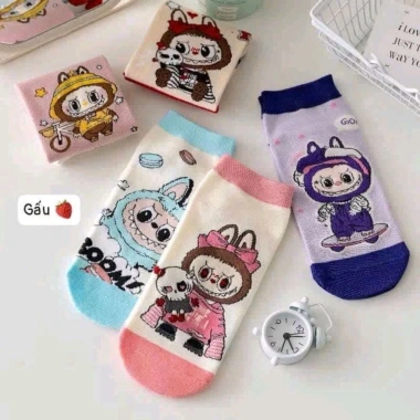 Sét 5-10 Đôi Tất Labubu Trẻ Em Đẹp - Giá Gốc 37.800, Giảm còn 30.000 VNĐ