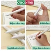 Set 5 bút bi gel 0.5mm Decorme - Ngòi trắng, viết mực đen mượt, giá chỉ 15.600₫ 4