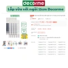 Set 5 bút bi gel 0.5mm Decorme - Ngòi trắng, viết mực đen mượt, giá chỉ 15.600₫ 8