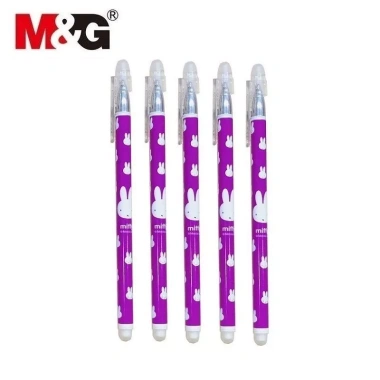Set 5 bút gel M&G FKP65.830 tẩy xóa được, mực tím 0.5mm - Giá chỉ 22.000 VND