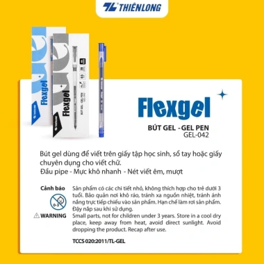 Set 5 Bút Gel Thiên Long 0.5mm - Nét Viết Êm Mượt, Mực Khô Nhanh, Giá chỉ 27.000₫