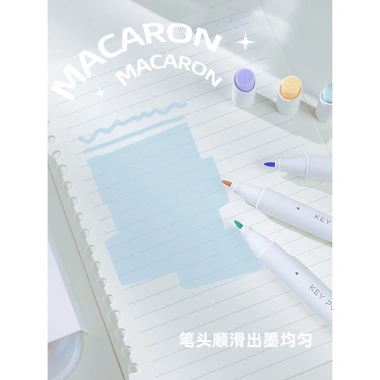 Set 5 bút highlighter KEY POINT pastel 2 đầu - màu nhẹ, giá ưu đãi 50.000 2