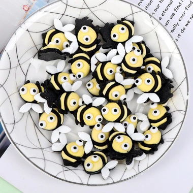 Set 5 Charm Ong Mật Hoạt Hình Handmade, Chậu Hoa Len Trang Trí Nội Thất Giá 30.000đ 2