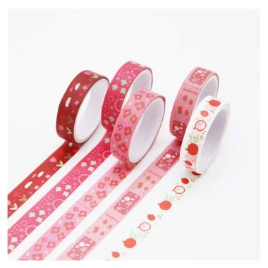 Set 5 cuộn Washi Tape pastel cute - Trang trí sổ tay, bullet journal, dán quà, 22.000₫