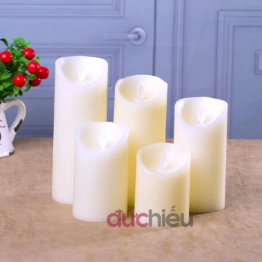 Set 5 đèn nến điện tử pin - Trang trí sinh nhật, Noel, Giáng sinh, Tết rực rỡ, 145.000 VND