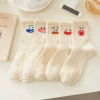 Set 5 Đôi Tất Cao Cổ Nữ Muối Tiêu Họa Tiết Biểu Cảm - Cute, Giá chỉ 12.900₫ 7