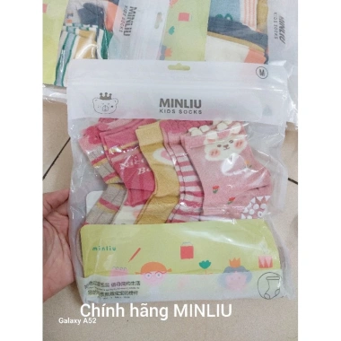 Set 5 Đôi Tất Chống Trơn Trượt MINLIU Giá Rẻ 99k - Họa Tiết Ngộ Nghĩnh Cho Bé Trai và Bé Gái