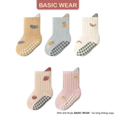 Set 5 Đôi Tất Cổ Cao Chống Trơn Bé 0-3 Tuổi - Giá Ưu Đãi 59.900đ 3 Set 5 Đôi Tất Cổ Cao Chống Trơn Bé 0-3 Tuổi - Giá Ưu Đãi 59.900đ 3