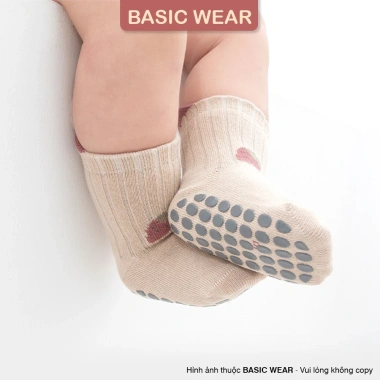 Set 5 Đôi Tất Cổ Cao Chống Trơn Bé 0-3 Tuổi - Giá Ưu Đãi 59.900đ