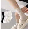 Set 5 Đôi Tất Cổ Cao Nữ Vải Cotton Mềm Co Giãn Thời Trang Hàn Quốc - Giá 12.900 VND