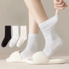 Set 5 Đôi Tất Cổ Cao Nữ Vải Cotton Mềm Co Giãn Thời Trang Hàn Quốc - Giá 12.900 VND 6