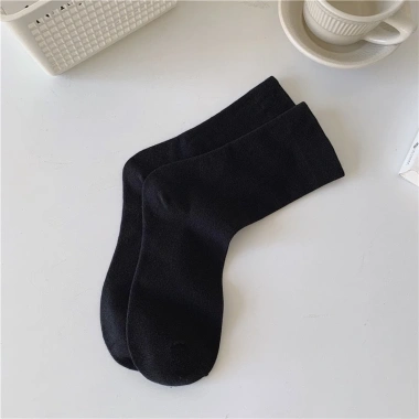 Set 5 Đôi Tất Cổ Cao Nữ Vải Cotton Mềm Co Giãn Thời Trang Hàn Quốc - Giá 12.900 VND 10