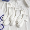 Set 5 Đôi Tất Gân Trắng Bèo Cổ Cao Phong Cách Hàn Quốc TT19 - Giá 10.000đ 4