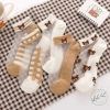 Set 5 Đôi Tất Lưới Trong Suốt Thoáng Khí Hoa Nhật Bản Thời Trang Nữ Giá 55k 3