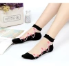 Set 5 Đôi Tất Lưới Trong Suốt Thoáng Khí Hoa Nhật Bản Thời Trang Nữ Giá 55k 8