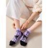 Sét 5 Đôi Tất Người Lớn Cotton Tím Họa Tiết Hoạt Hình Dễ Thuống - Mã TA49 2