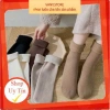 Set 5 Đôi Tất Vớ Cotton Lót Lông Nỉ Giữ Nhiệt Cao Cổ Siêu Ấm Pastel Nữ Giá 11.990 VND