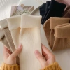 Set 5 Đôi Tất Vớ Cotton Lót Lông Nỉ Giữ Nhiệt Cao Cổ Siêu Ấm Pastel Nữ Giá 11.990 VND 8