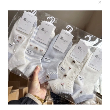 Set 5 đôi vớ cổ thấp cotton kháng khuẩn, thấm hút mồ hôi, giá ưu đãi 65.000 VND 10