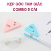 Set 5 kẹp nhựa tam giác đa màu Giữ giấy, tài liệu chắc chắn, giảm giá 30.000đ 2