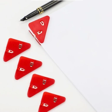 Set 5 kẹp nhựa tam giác đa màu Giữ giấy, tài liệu chắc chắn, giảm giá 30.000đ 8