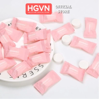 Set 5 Khăn Lau Mặt Tay Du Lịch HGVN Viên Nén 20x20cm Khô Dùng 1 Lần Giá 15.000