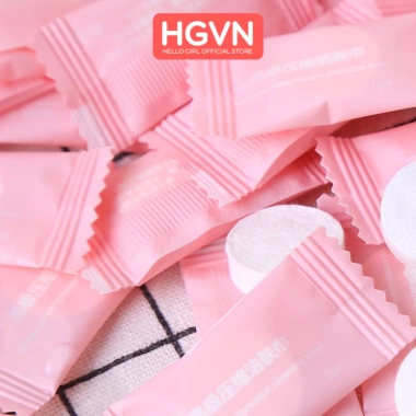Set 5 Khăn Lau Mặt Tay Du Lịch HGVN Viên Nén 20x20cm Khô Dùng 1 Lần Giá 15.000