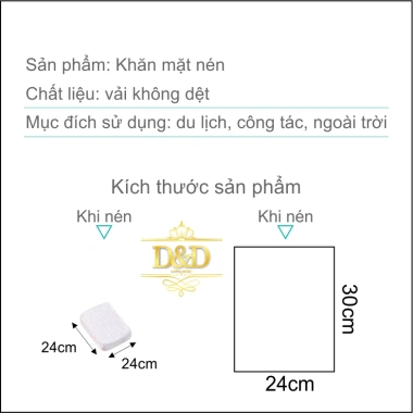 Set 5 khăn mặt nén du lịch dùng 1 lần ETRAVEL 24x30cm - Giá chỉ 15.000đ 8