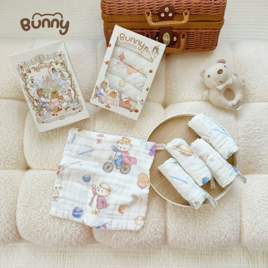 Set 5 Khăn Sữa Bunny 6 Lớp Mềm Mịn An Toàn Cho Bé - Giảm Giá 18% - Chỉ 85.500₫