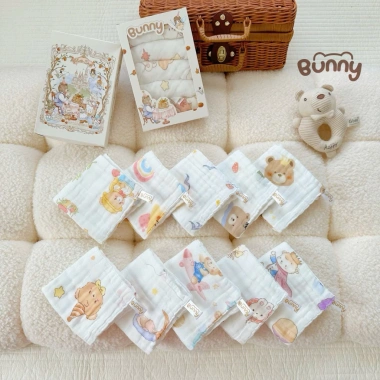 Set 5 Khăn Sữa Bunny 6 Lớp Mềm Mịn An Toàn Cho Bé - Giảm Giá 18% - Chỉ 85.500₫