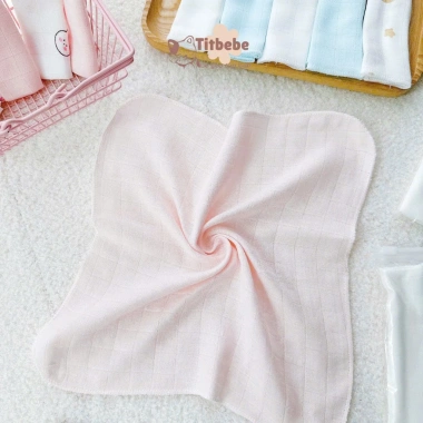 Set 5 Khăn TitBebe 100% Êm Mịn, Kháng Khuẩn, An Toàn, Thoáng Khí cho Bé Trai và Bé Gái - Giá ưu đãi 103.500 VND