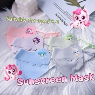 Set 5 khẩu trang vải UPF 50+ chống nắng UV cho trẻ em – Giá ưu đãi 20.150₫ 2