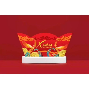 Set 5 khay thuyền trang trí Tết 2.026 kèm 10 lì xì - Quà tặng chỉ 25.000 đồng