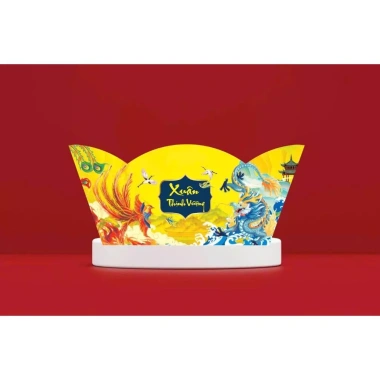 Set 5 khay thuyền trang trí Tết 2.026 kèm 10 lì xì - Quà tặng chỉ 25.000 đồng