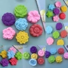 Set 5 Khuôn Silicon: Bánh Da Lợn, Cupcake, Rau Câu, Bánh Chuối Hoa Cúc, Lá, Sen - CAKESHOP