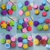 Set 5 Khuôn Silicon: Bánh Da Lợn, Cupcake, Rau Câu, Bánh Chuối Hoa Cúc, Lá, Sen - CAKESHOP 2
