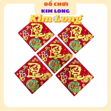 Sét 5 miếng decan nhung đỏ in nổi chữ Việt 8-12cm - Dán dưa hấu, bưởi, bánh chưng tết, phụ kiện trang trí 25k
