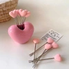 Set 5 Nĩa Ăn Trái Cây Hình Trái Tim Thép Không Gỉ, Kèm Hộp - Giá Ưu Đãi 59.301₫ 5