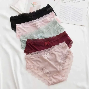 Set 5 Quần Lót Nữ Ren Lưới Sexy Thảo Mát Tôn Dáng Gợi Cảm, Kháng Khuẩn Đính Nơ 105 - 19.900đ 10 Set 5 Quần Lót Nữ Ren Lưới Sexy Thảo Mát Tôn Dáng Gợi Cảm, Kháng Khuẩn Đính Nơ 105 - 19.900đ 10