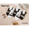 Set 5 Tất Dệt Kim Cao Cổ Đen Trắng Bông Chic - Giá ưu đãi 26.600₫, chất liệu cao cấp, thoáng mát 2